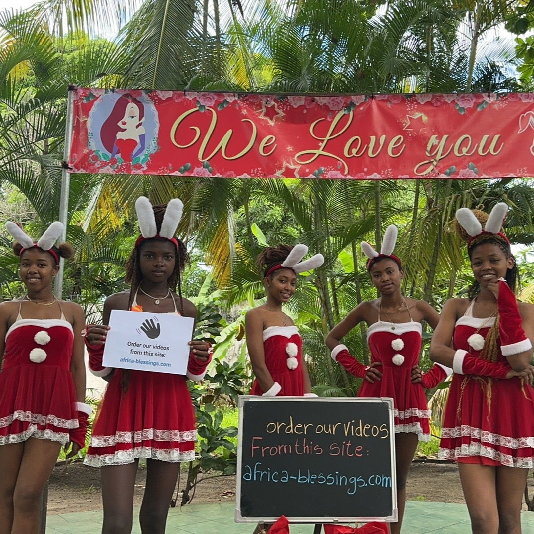 African Red Bunny Skirt Girls