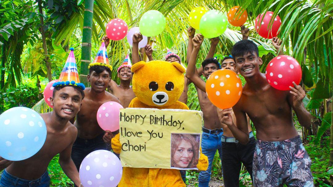 Teddy Bear greetings from Bangladesh for birthday