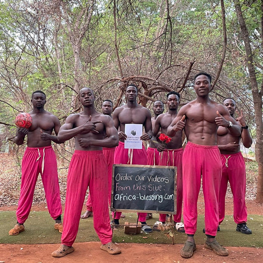 African Muscle Pink Pants Men