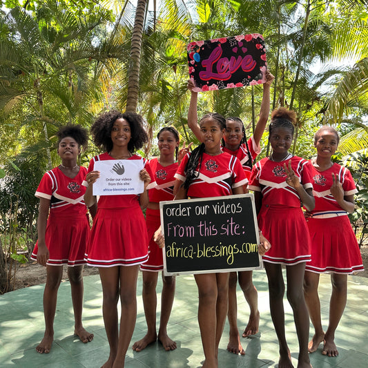 African Red Skirt Beauty Girls