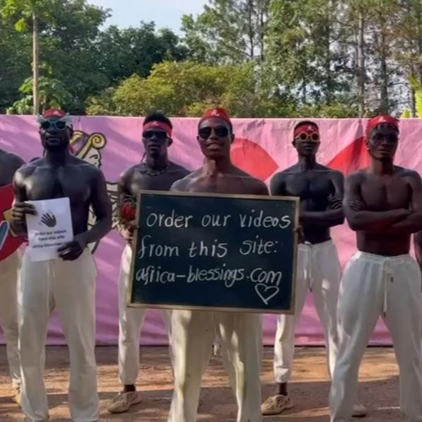 African Tiger Team With Pink Wall