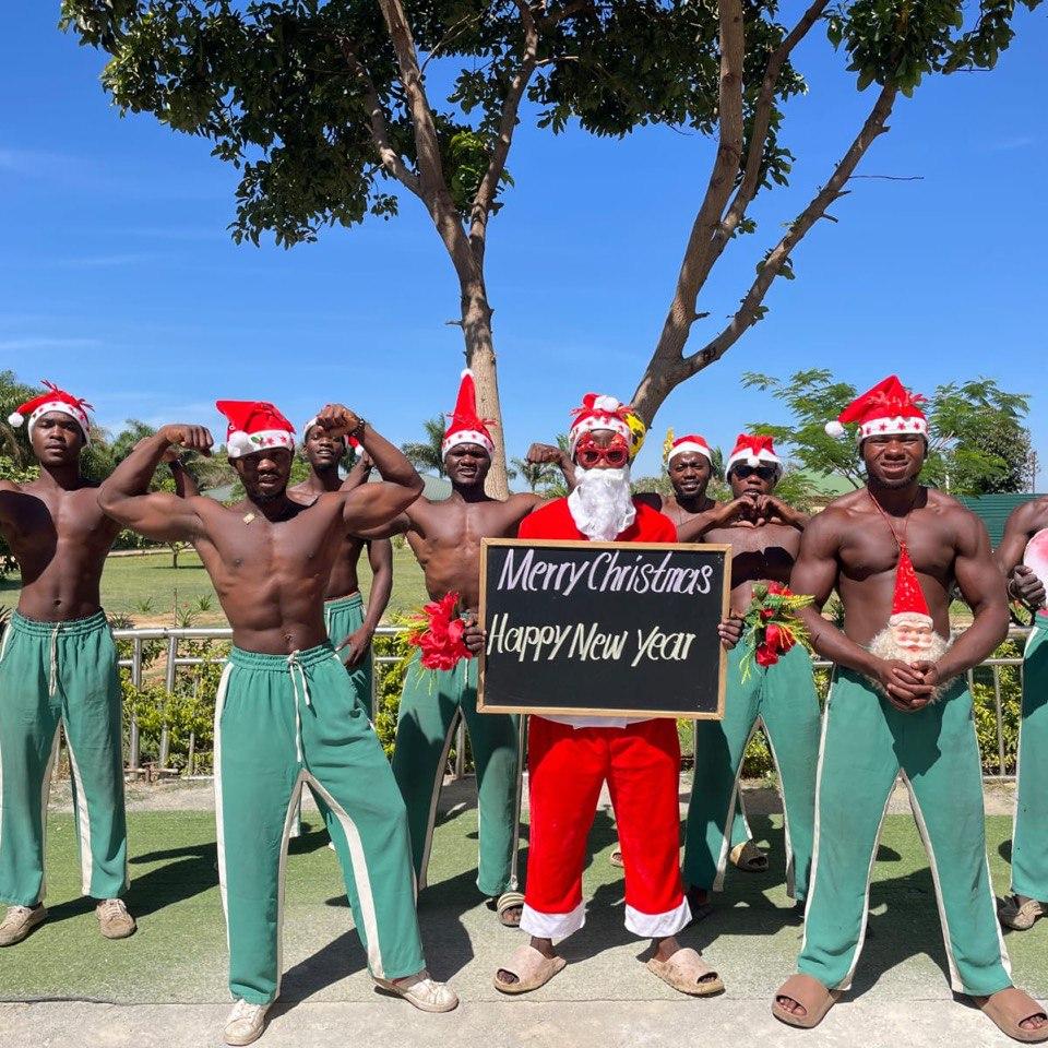 Merry Christmas From  African Muscle Green Pants